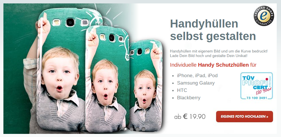 Screenshot der Website von artcover