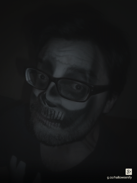 Googles Halloween Fotofilter - Selbstversuch 1