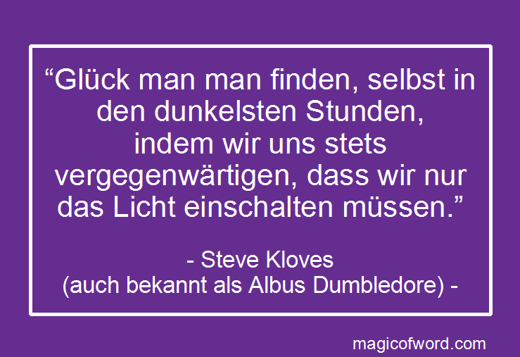 Filmzitat von Steve Kloves