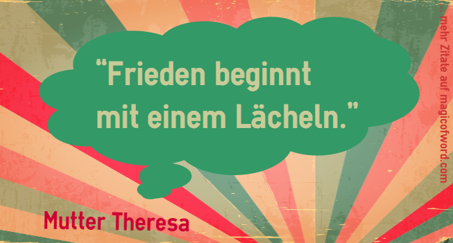 Zitat von Mutter Theresa