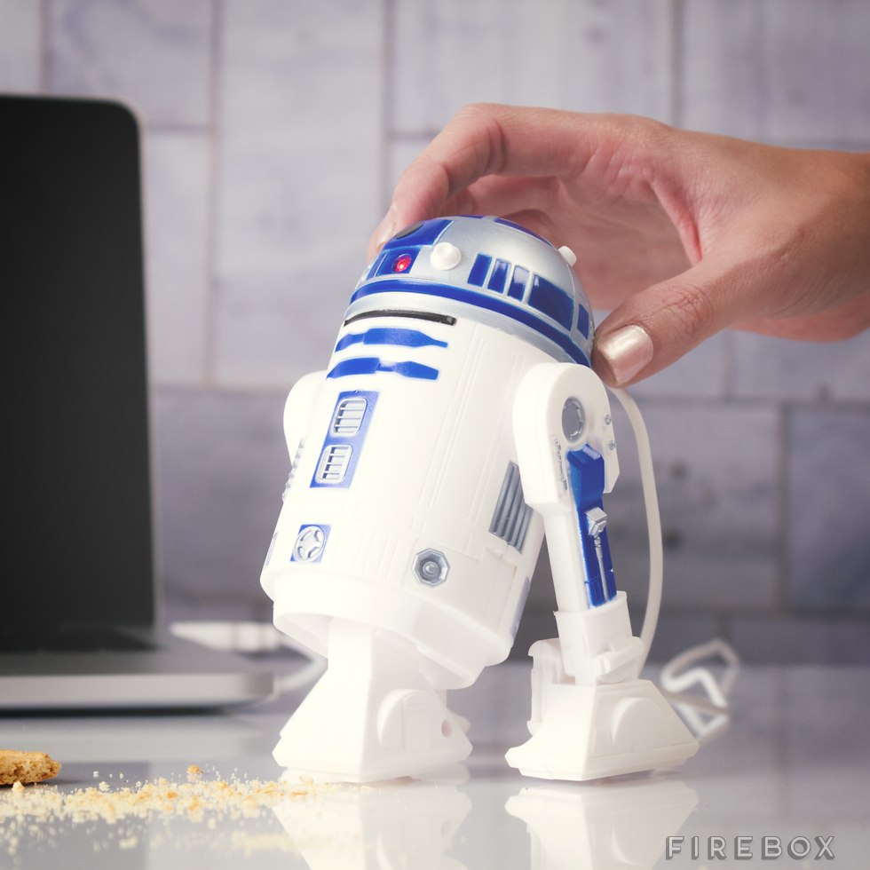 R2D2 Schreibtisch Vakuum Reinigungshelfer