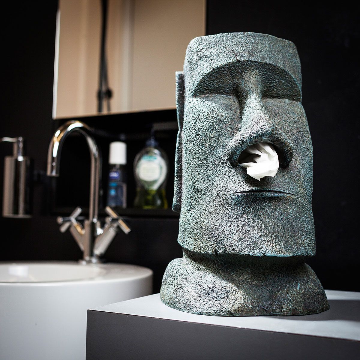 Moai Taschentuchhalter – Osterinsel-Style