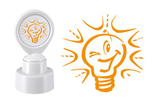 Lustige Motivationsstempel für Lehrer - Glühbirne Lustige Motivationsstempel für Lehrer - Glühbirne