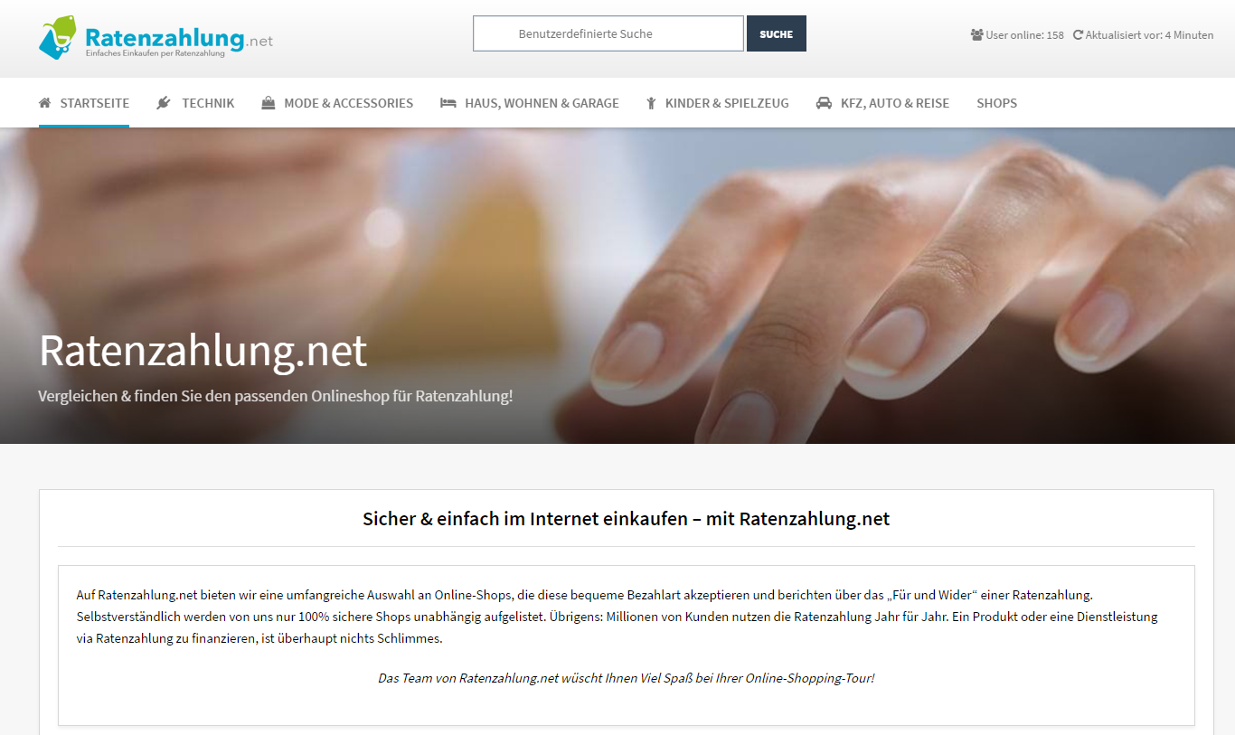 Ratenzahlung.net Screenshot