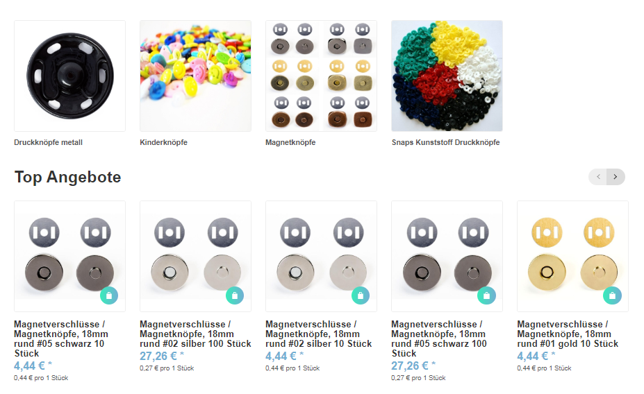 Jajasio Online Shop - Günstiges Nähzubehör, Magnetknöpfe und Druckknöpfe Jajasio Online Shop - Günstiges Nähzubehör, Magnetknöpfe und Druckknöpfe