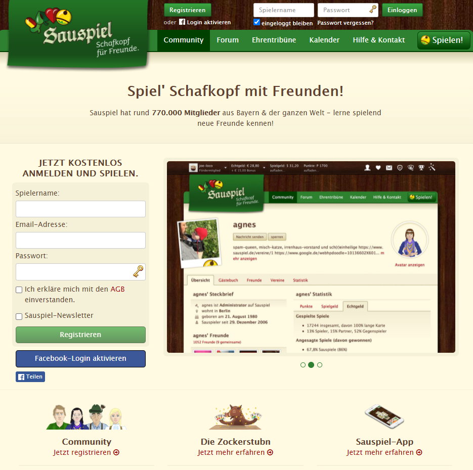 Sauspiel - Schafkopf für Freunde Sauspiel - Schafkopf für Freunde