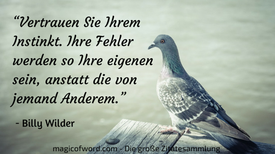 Zitat von Billy Wilder