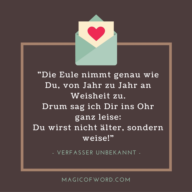 Geburtstagssprüche und Geburtstagswünsche