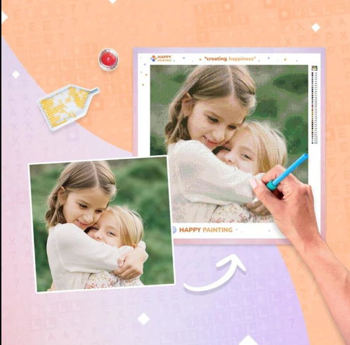 Für personalisierte Diamantgemälde lassen sich auch eigene Fotos als Vorlage verwenden