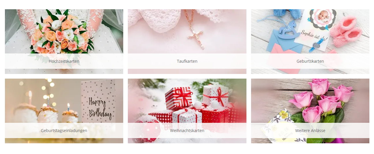 Individuelle Foto-Grußkarten online selbst gestalten Individuelle Foto-Grußkarten online selbst gestalten