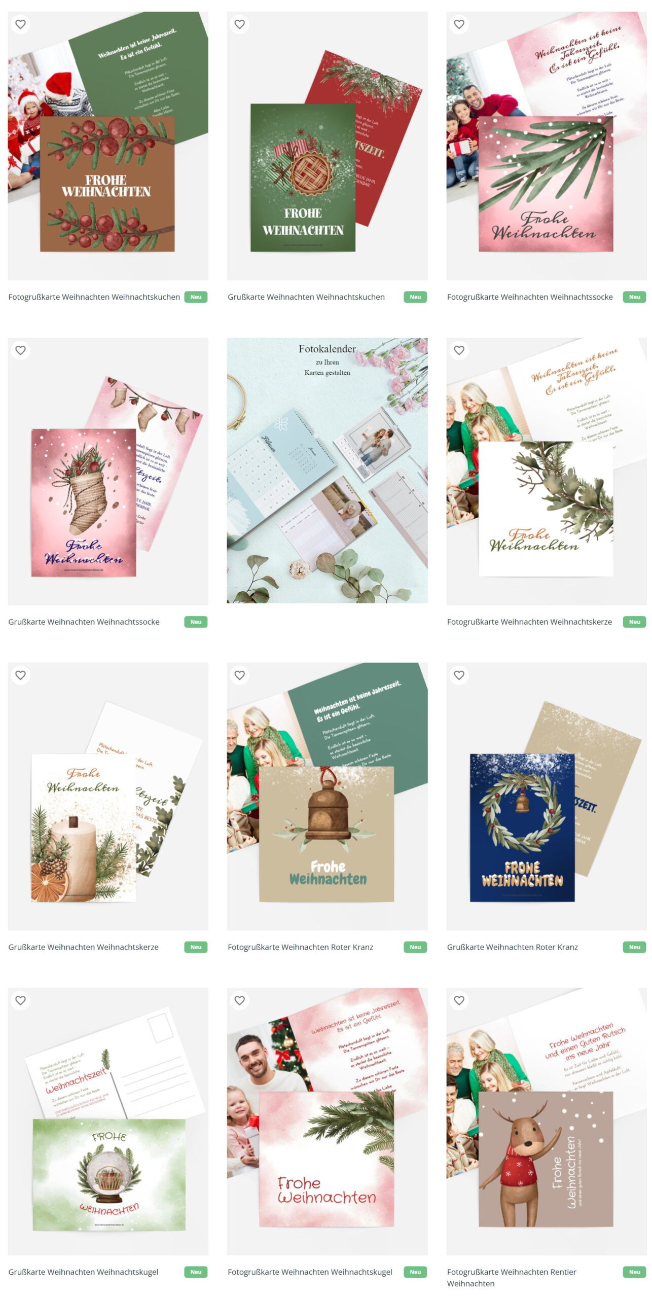 Weihnachtsgrußkarten der Kartenmanufaktur Weihnachtsgrußkarten der Kartenmanufaktur