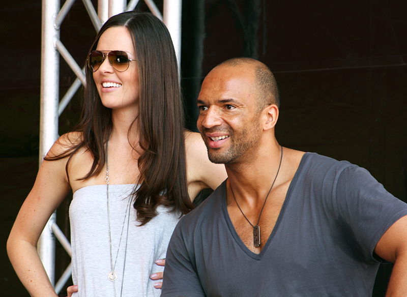 Kate Hall und Detlef D! Soost auf der Theresienwiese in München beim REWE Fest Happy Family
