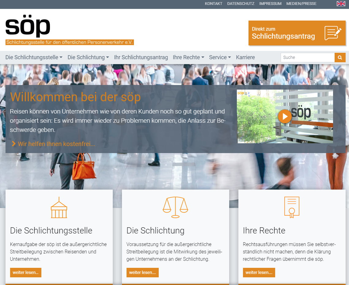 Schlichtungsstelle für den öffentlichen Personenverkehr (SöP)