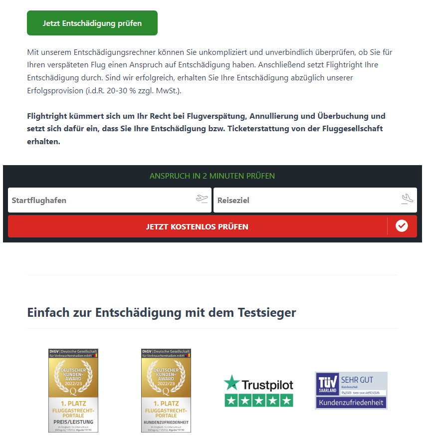 Anspruch auf Entschädigung bei einer Flugverspätung durchsetzen