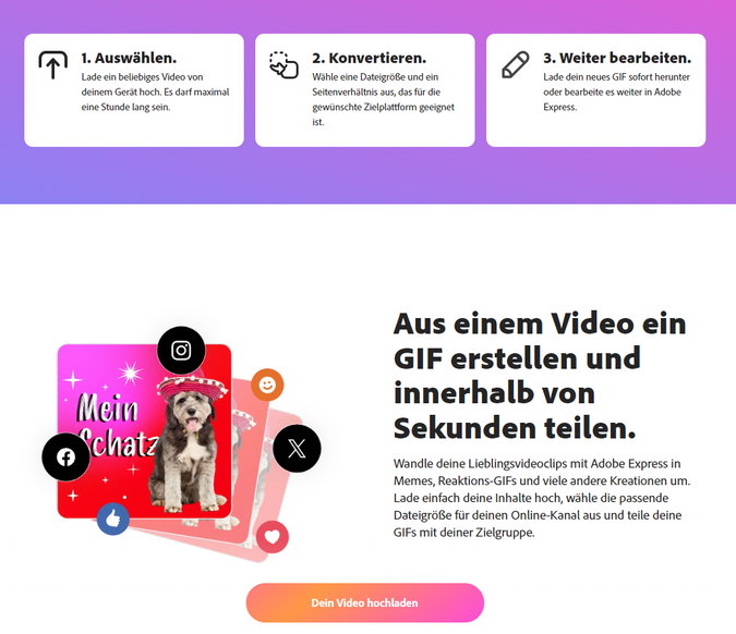 kreative und individuelle GIFs erstellen - kostenlos