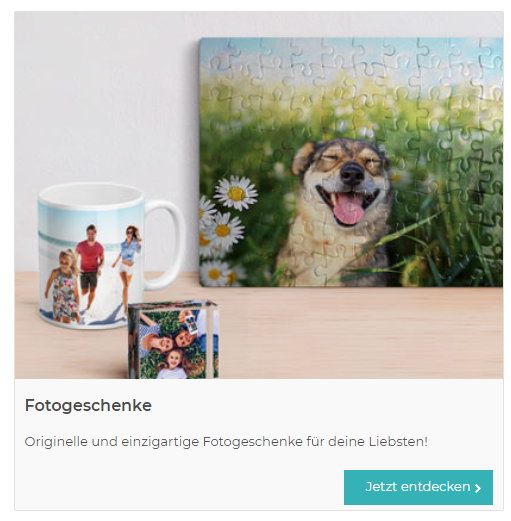 Persönliche Fotogeschenke bei MeinFoto.de