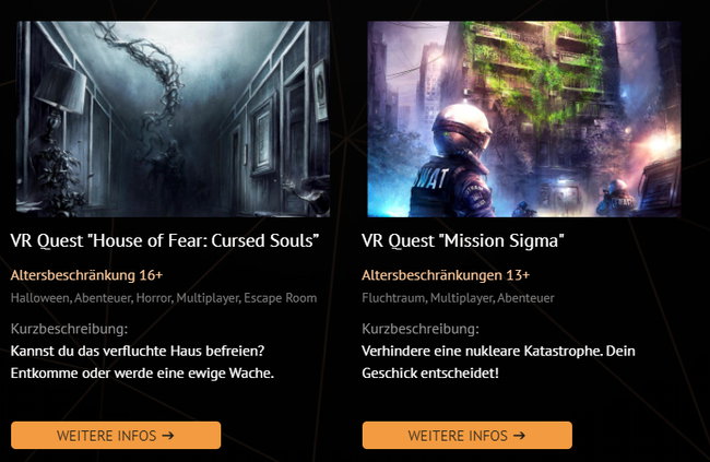 Virtual Escape Rooms - Horror- und Mystery-Szenarien