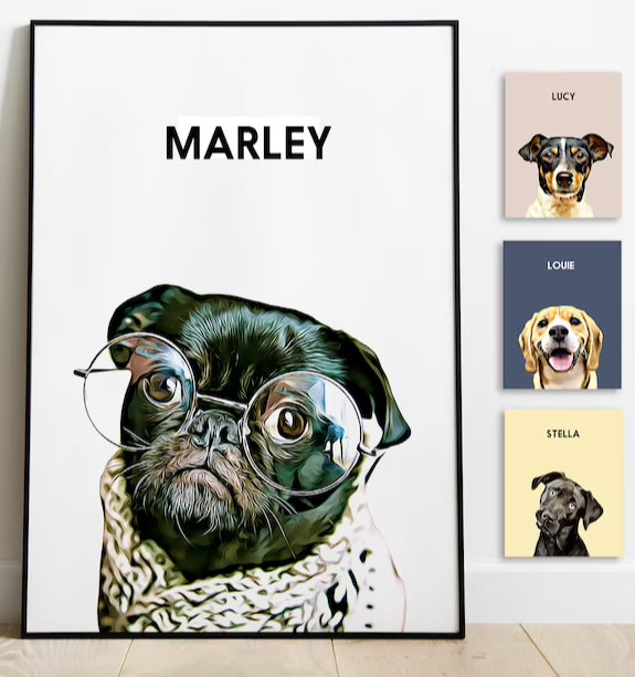 Personalisierte Geschenkideen - Individuelles Haustier-Portrait
